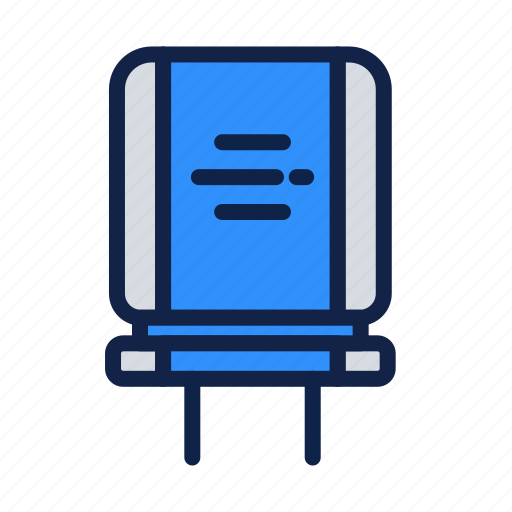 Capacitor, component, resistor, electronics icon - Download on Iconfinder