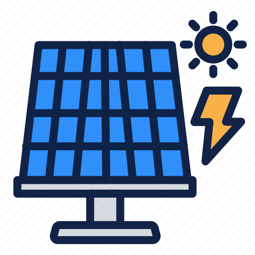 Solar, sun, energy, power, electricity, battery, charge icon - Download on Iconfinder