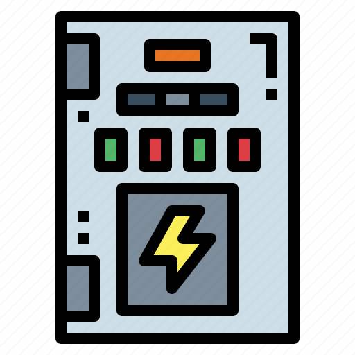 Board, distribution, electrical, electronics, energy, panel icon - Download on Iconfinder
