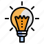 light, bulb, bright, idea 