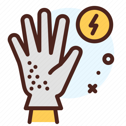 Glove, energy, electric icon - Download on Iconfinder