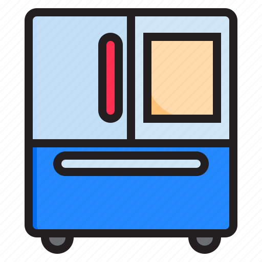 Refrigerator, fridge, freezer, kitchen, appliance icon - Download on Iconfinder