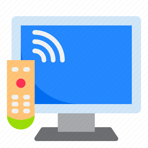 Television, tv, screen, monitor, remote icon - Download on Iconfinder