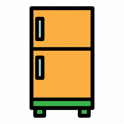 Refrigerator, freezer, icebox, appliance, household appliance, cooler icon - Download on Iconfinder
