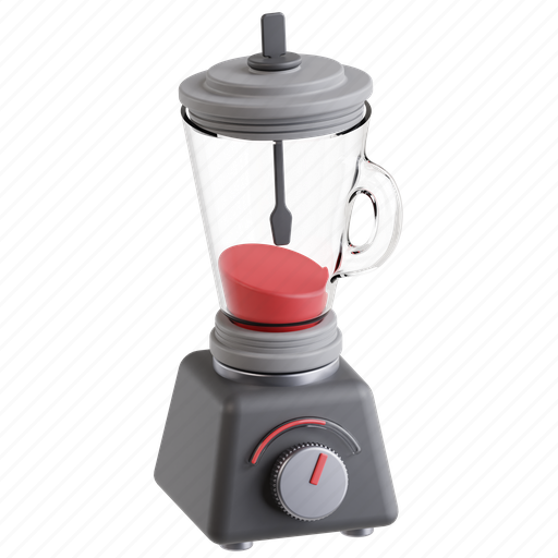 Blender, juice, kitchenware, mixer, appliance, electronic 3D illustration - Download on Iconfinder