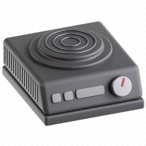 Electric, stove, cooking, appliance, kitchenware, electronic 3D illustration - Download on Iconfinder