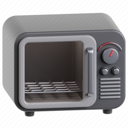 Microwave, oven, cooking, kitchenware, kitchen appliance, electronic 3D illustration - Download on Iconfinder