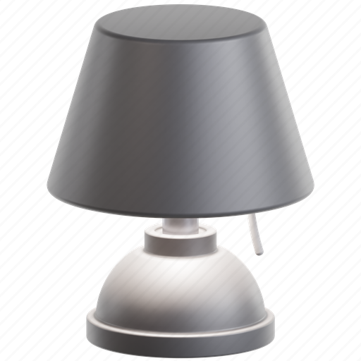 Table lamp, lamp, light, furniture, electronic 3D illustration - Download on Iconfinder