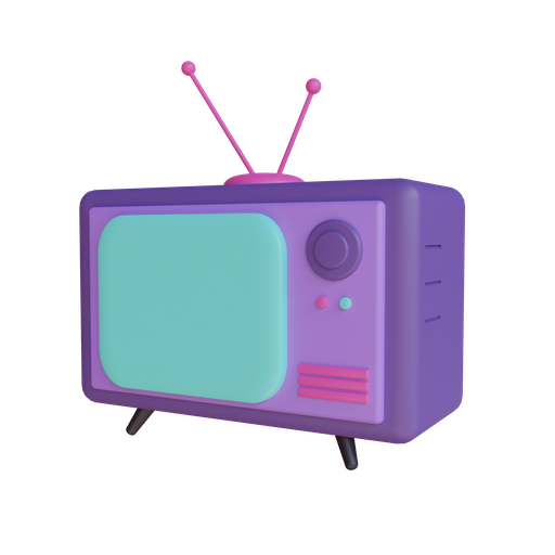 Tv, television, multimedia, movie, channel, film, music 3D illustration - Free download
