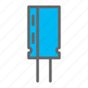 capacitor, component, electronic, polarity