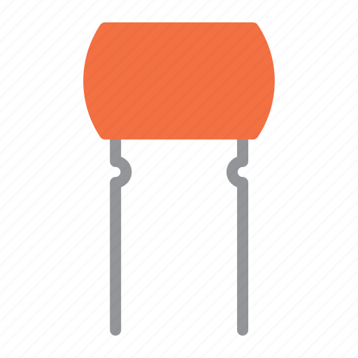Capacitor, ceramic, component, electronic, milar icon - Download on Iconfinder