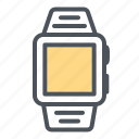 apple, clock, devices, electronic, iwatch icon, time icon