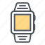 apple, clock, devices, electronic, iwatch icon, time icon 