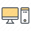 computer, devices, electronic, hardware, pc icon