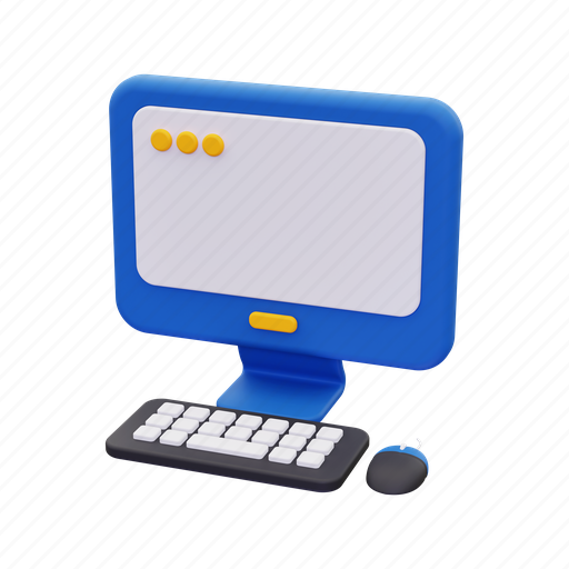 Computer, pc, monitor, laptop, device, desktop, technology 3D illustration - Download on Iconfinder