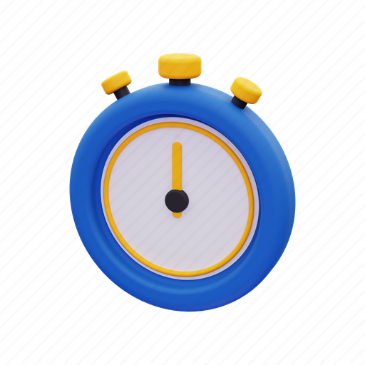 Timer, stopwatch, alarm, clock 3D illustration - Download on Iconfinder