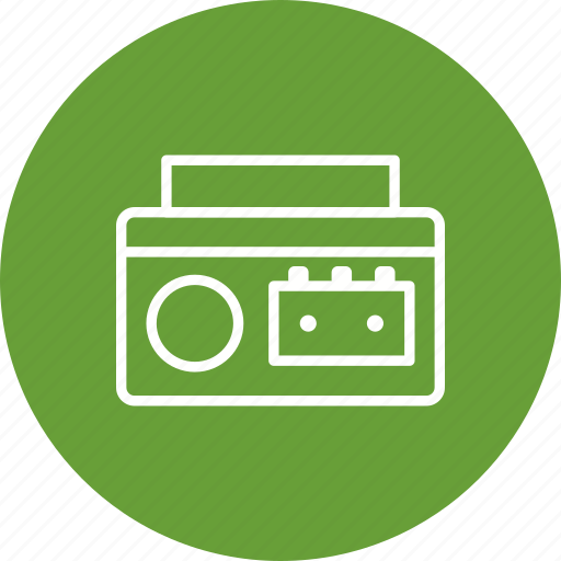 Cassette player, audio tape, radio icon - Download on Iconfinder