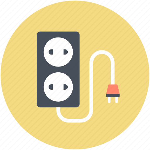 Electricity, extension cable, extension lead, power extension, power supply icon - Download on Iconfinder