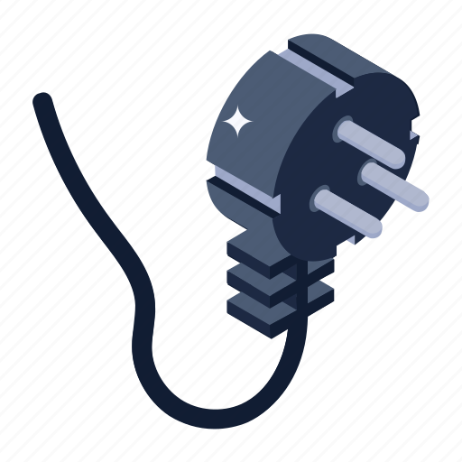 Plug, power plug, power supply, power cord, three pin plug icon - Download on Iconfinder