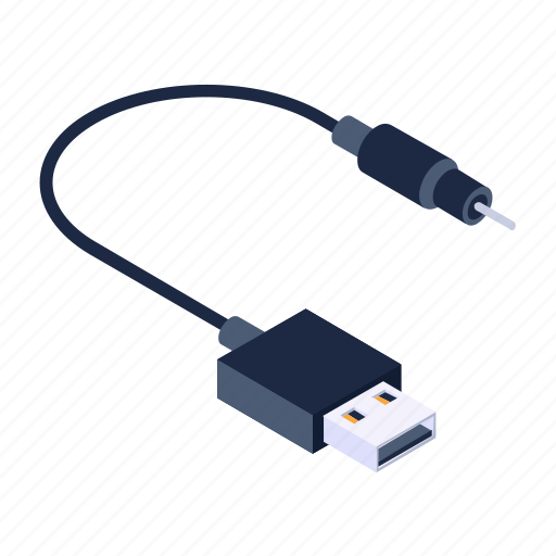 Portable cable, cable cord, usb cable, data cable, usb cord icon - Download on Iconfinder