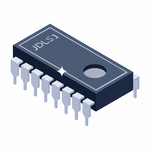 Integrated circuit, ic, electric circuit, microcontroller, atmega icon - Download on Iconfinder