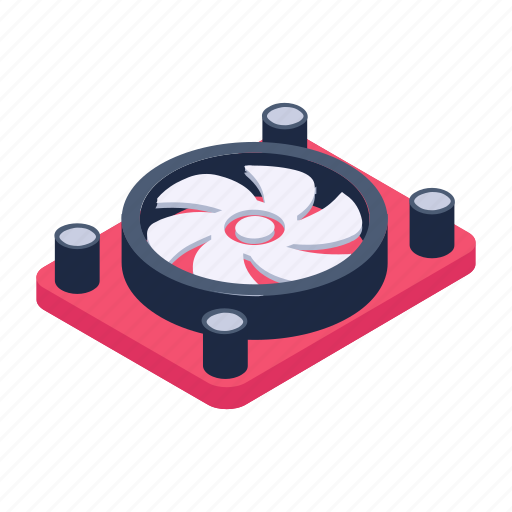 Computer fan, processor fan, computer hardware, pc component icon - Download on Iconfinder