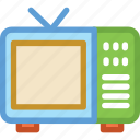 idiot box, retro tv, television, tv, tv antenna 