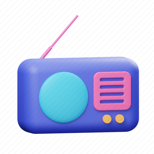 Radio, communication 3D illustration - Download on Iconfinder