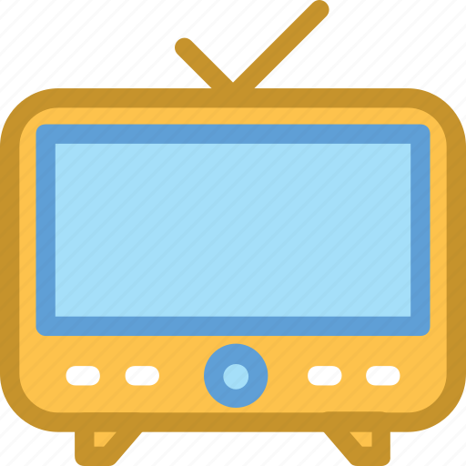 Idiot box, retro tv, television, tv, tv antenna icon - Download on Iconfinder