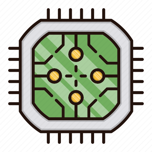Abstract, circuit, electronics, processor, technology icon - Download on Iconfinder