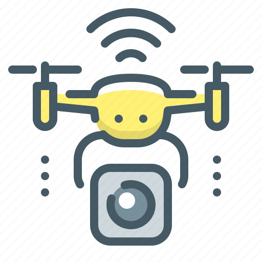 Air drone, camera, drone, quadcopter, quadrocopter, robot icon - Download on Iconfinder