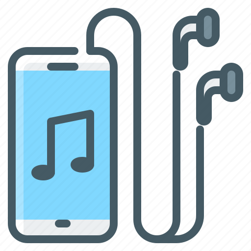 Headphones, mobile, music, phone, smartphone, sound icon - Download on Iconfinder