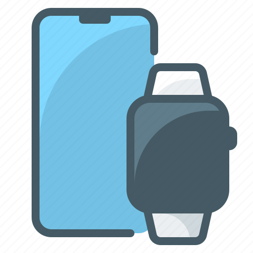 Devices, gadgets, mobile, phone, smart, watches, wrist icon - Download on Iconfinder