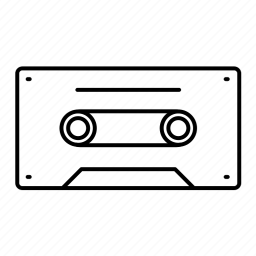 Audiotape, cassette, music, tape, record icon - Download on Iconfinder