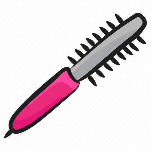 Curling rod, electronic appliance, hair crimper, hair curler, hair styling accessory icon - Download on Iconfinder