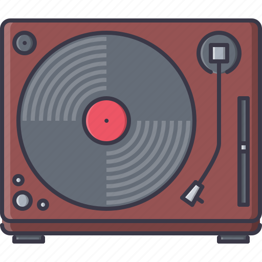 Appliances, electronics, gadget, record, technology, turntable, vinyl icon - Download on Iconfinder