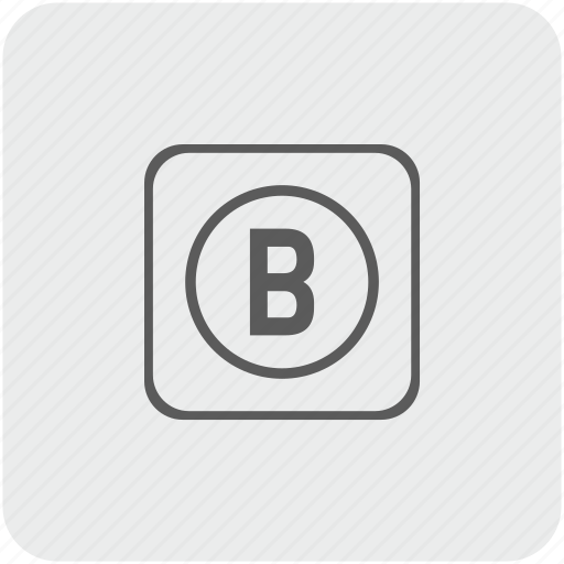B, key, keyboard, letter, virtual icon - Download on Iconfinder