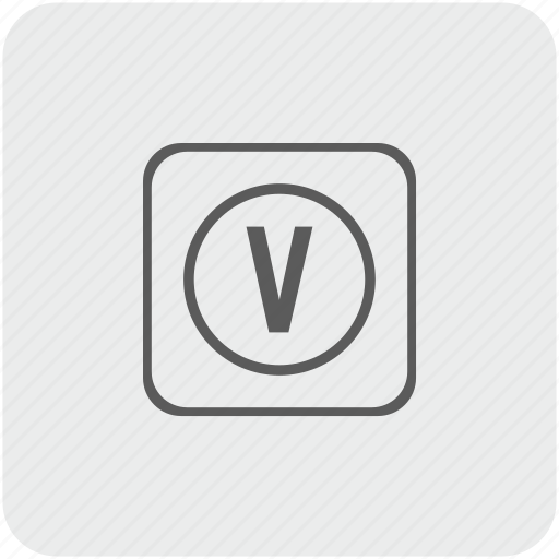 Key, keyboard, letter, v, virtual icon - Download on Iconfinder