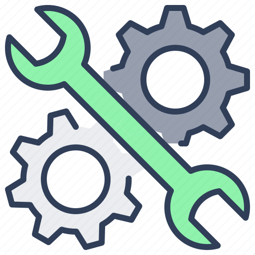 Wrench, gear, service, repair, settings icon - Download on Iconfinder