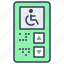 elevator, control, panel, disabled, people, invalid 