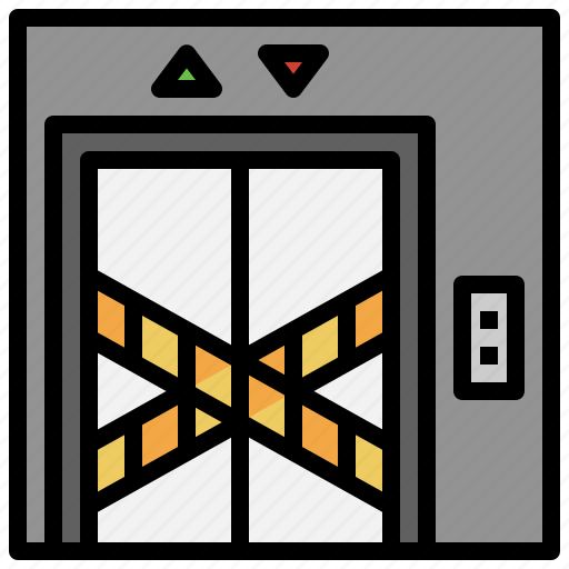 Closed, tape, transportation, elevator, lift icon - Download on Iconfinder