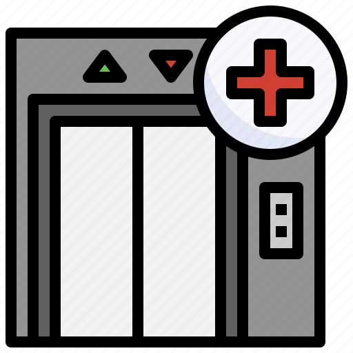 Hospital, transportation, elevator, lift icon - Download on Iconfinder