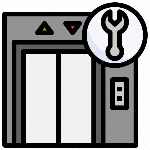 Repair, elevator, transportation, service, lift icon - Download on Iconfinder
