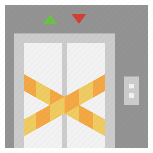 Closed, tape, transportation, elevator, lift icon - Download on Iconfinder