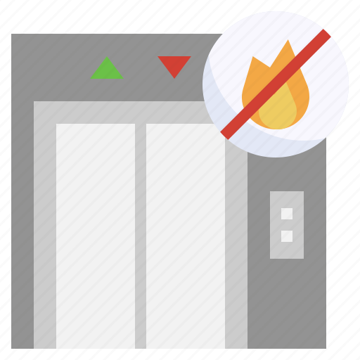 No, fire, transportation, elevator, lift, service icon - Download on Iconfinder