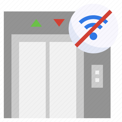 No, signal, internet, disable, wifi, elevator icon - Download on Iconfinder