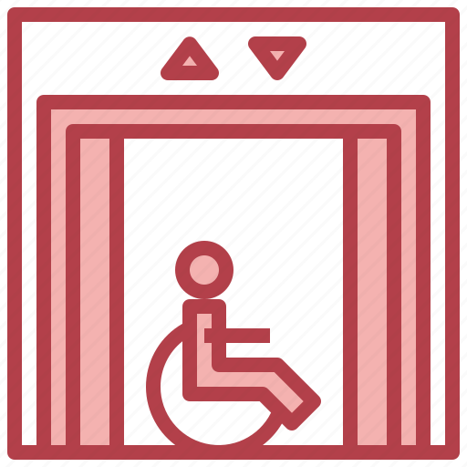 Disabled, elevator, transportation, lift icon - Download on Iconfinder