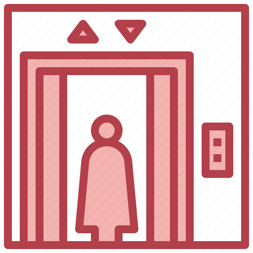 Female, transportation, doors, elevator, people icon - Download on Iconfinder