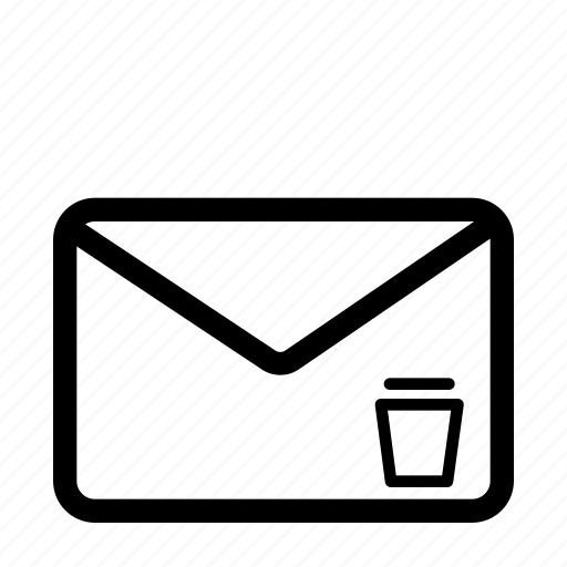 Delete, email, message, trash, envelope, letter, remove icon - Download on Iconfinder