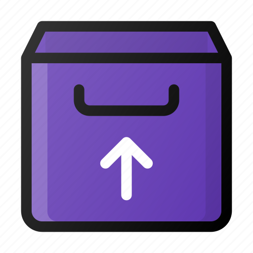 Arrow, box, email, inbox, mail, up, upload icon - Download on Iconfinder